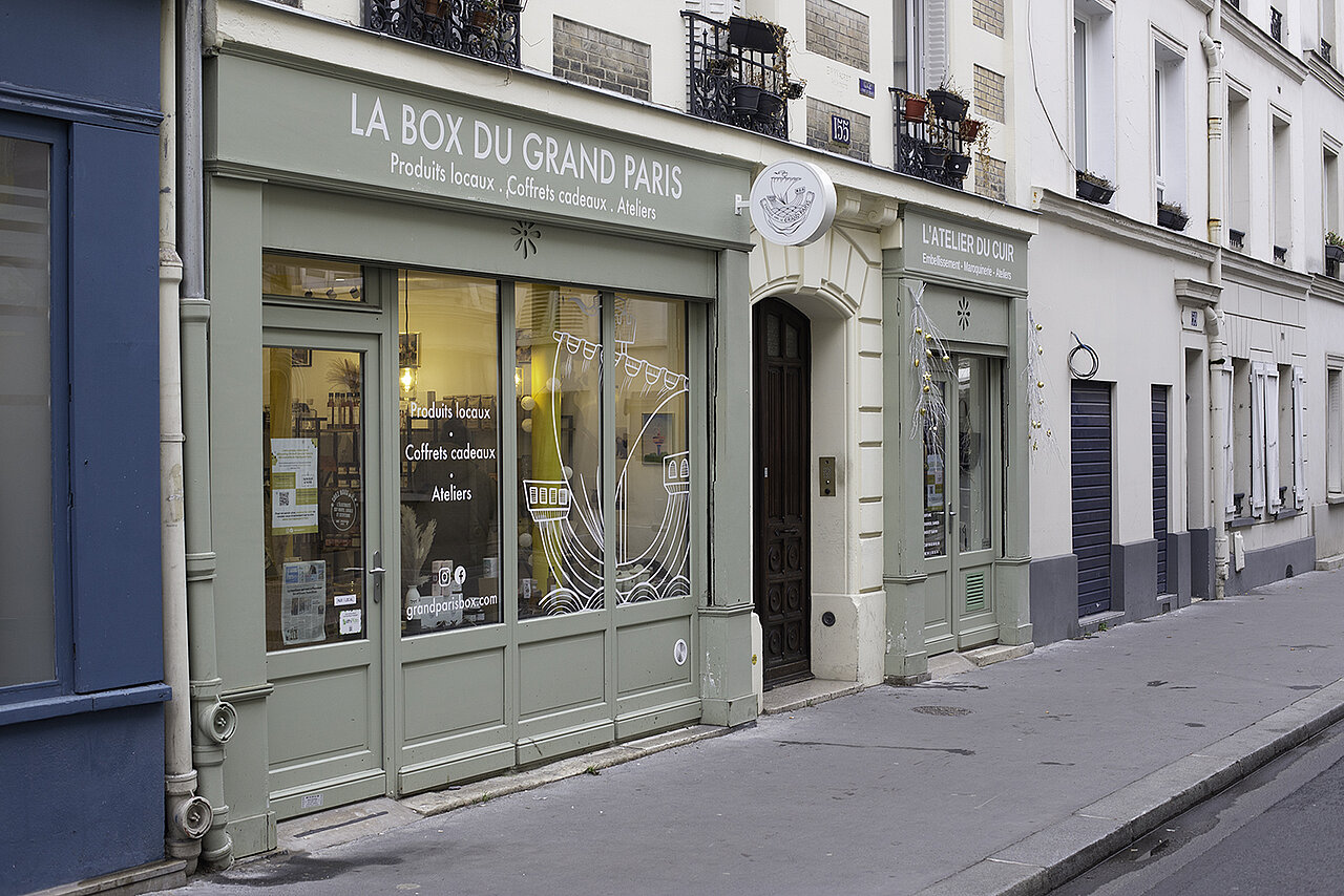 La Box du Grand Paris - Devanture du commerce installé à paris