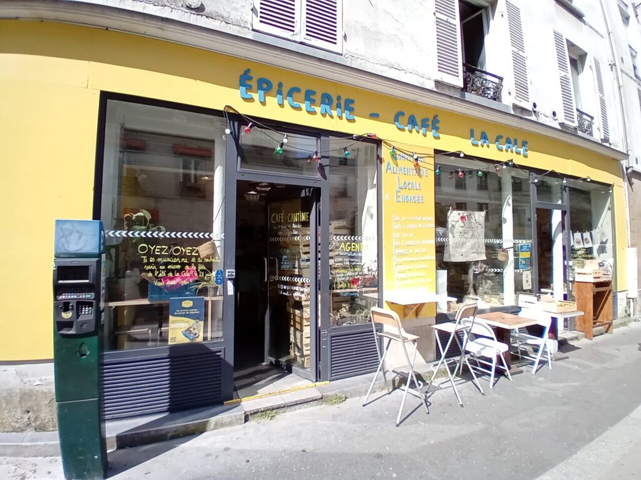 Épicerie – Café La Cale (Conviviale Alimentaire Locale et Engagée) 19e Paris