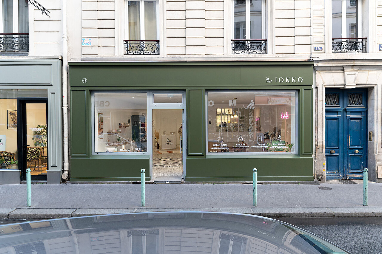 Iokko - Devanture de la boutique installée à Paris 11e