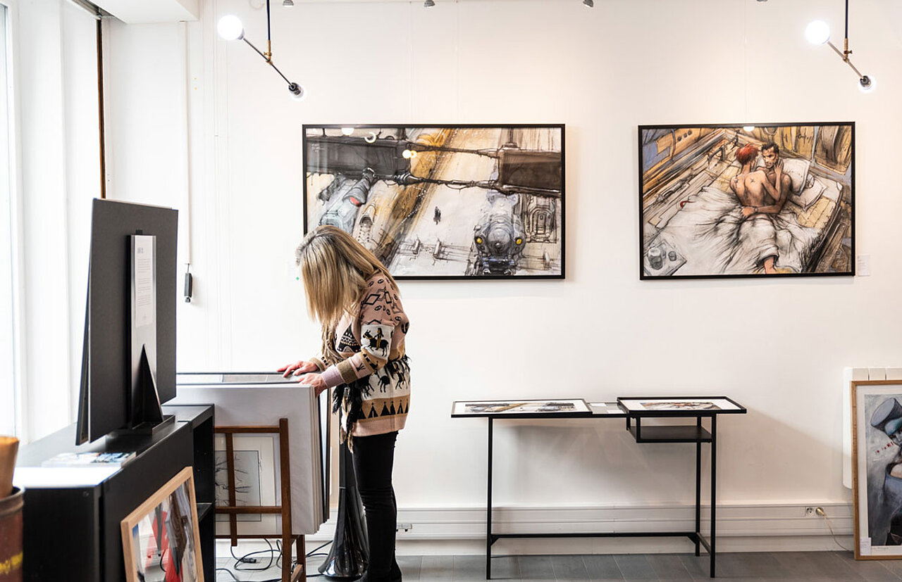 tableaux galerie collin bande dessinée paris 5e