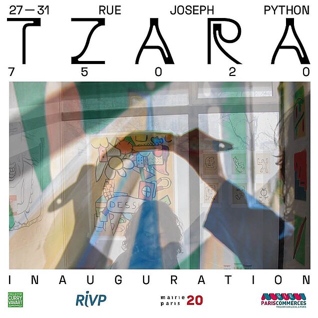 Tzara - Inauguration du collectif artistique Paris 20e