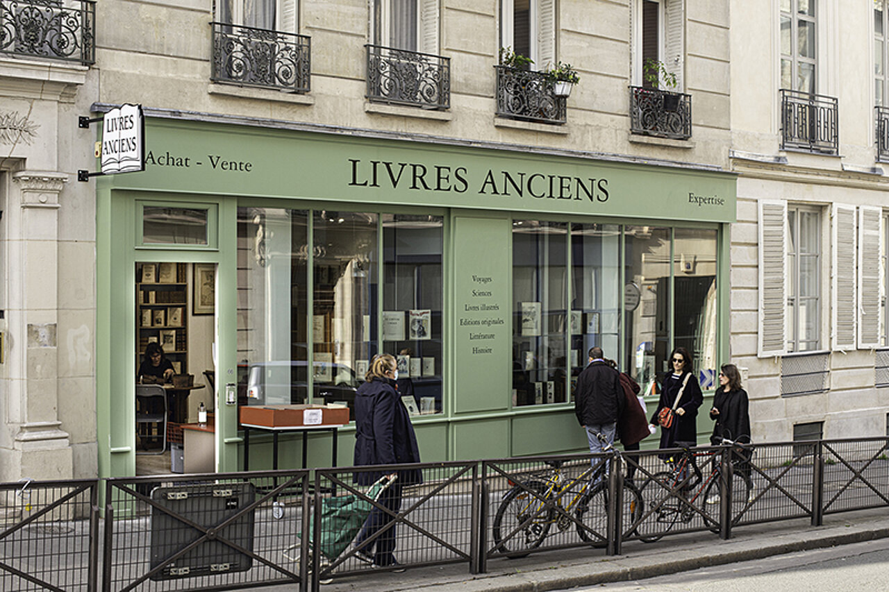 devanture librairie pages anciennes paris 5e