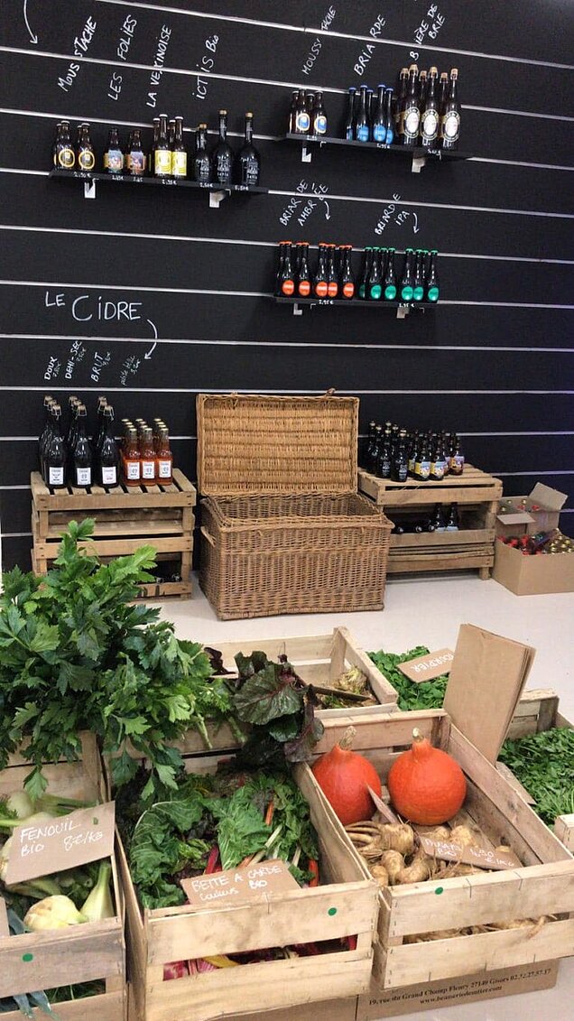 Les saisonniers - Magasin de légumes locaux installé à Paris 14e