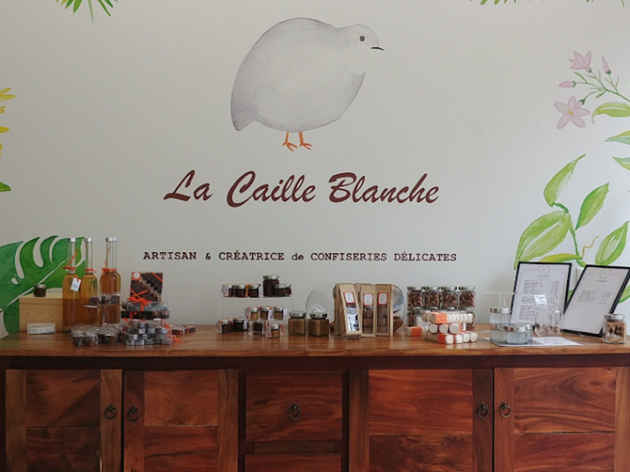 La Caille blanche - Intérieur de la chocolaterie installée dans le 15e arrondissement de Paris