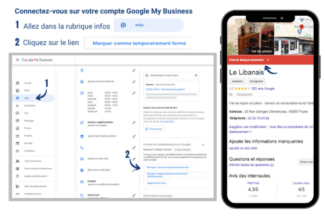 Paramétrer la fermeture estivale de votre commerce dans Google My Business