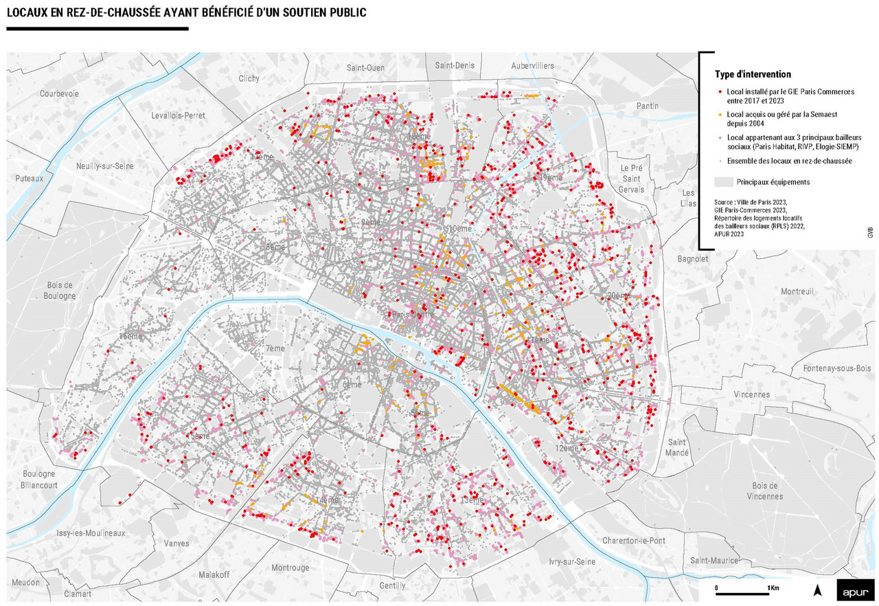 Paris Commerces - Cartographie locaux commerciaux