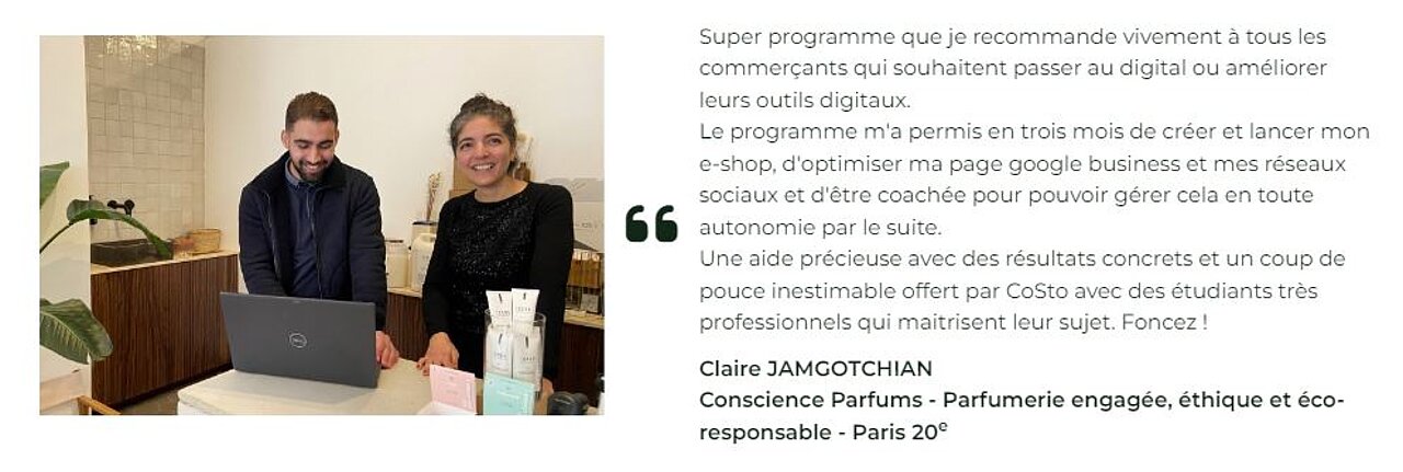 Coaching digital CoSto - Témoignage de Claire Jamgotchian