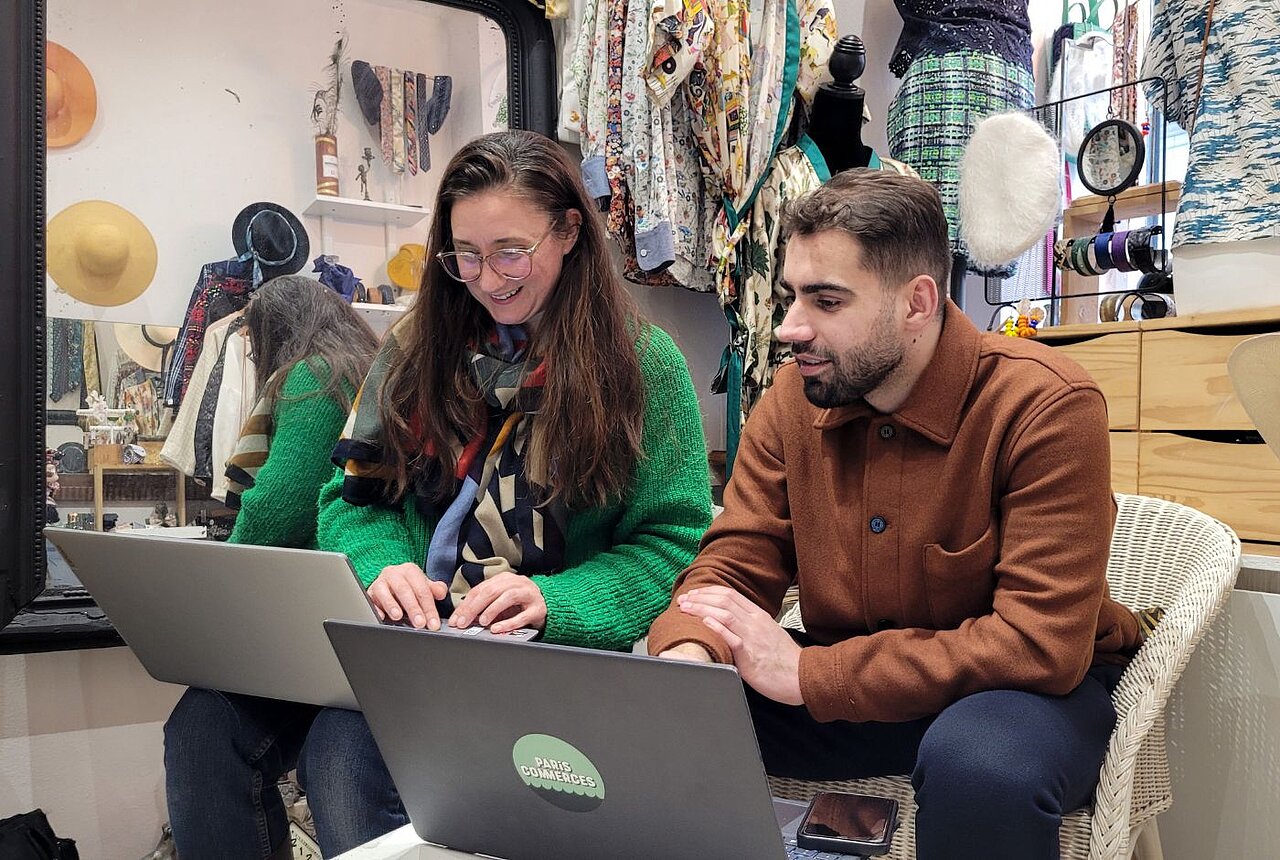 Accompagnement numérique Peau de Lapin Créatrice de vêtements Paris 14e