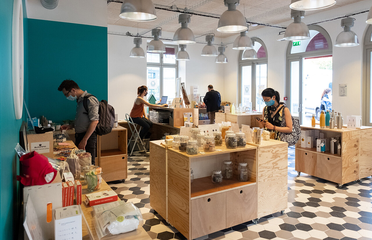 Boutique de la maison du zero déchets à la caserne de Reuilly Paris 12e