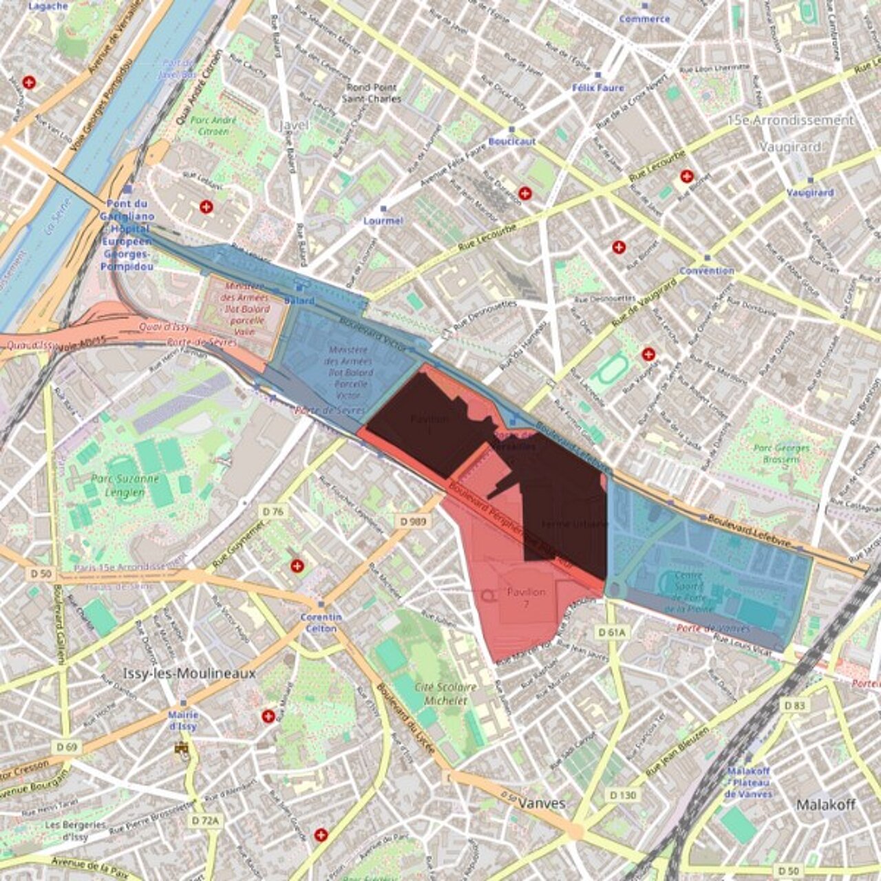 Périmètre de sécurité autour de l'Arena Paris Sud