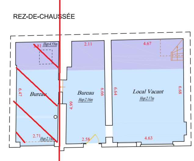 Plan local 17 rue Saint-Paul Paris 4e