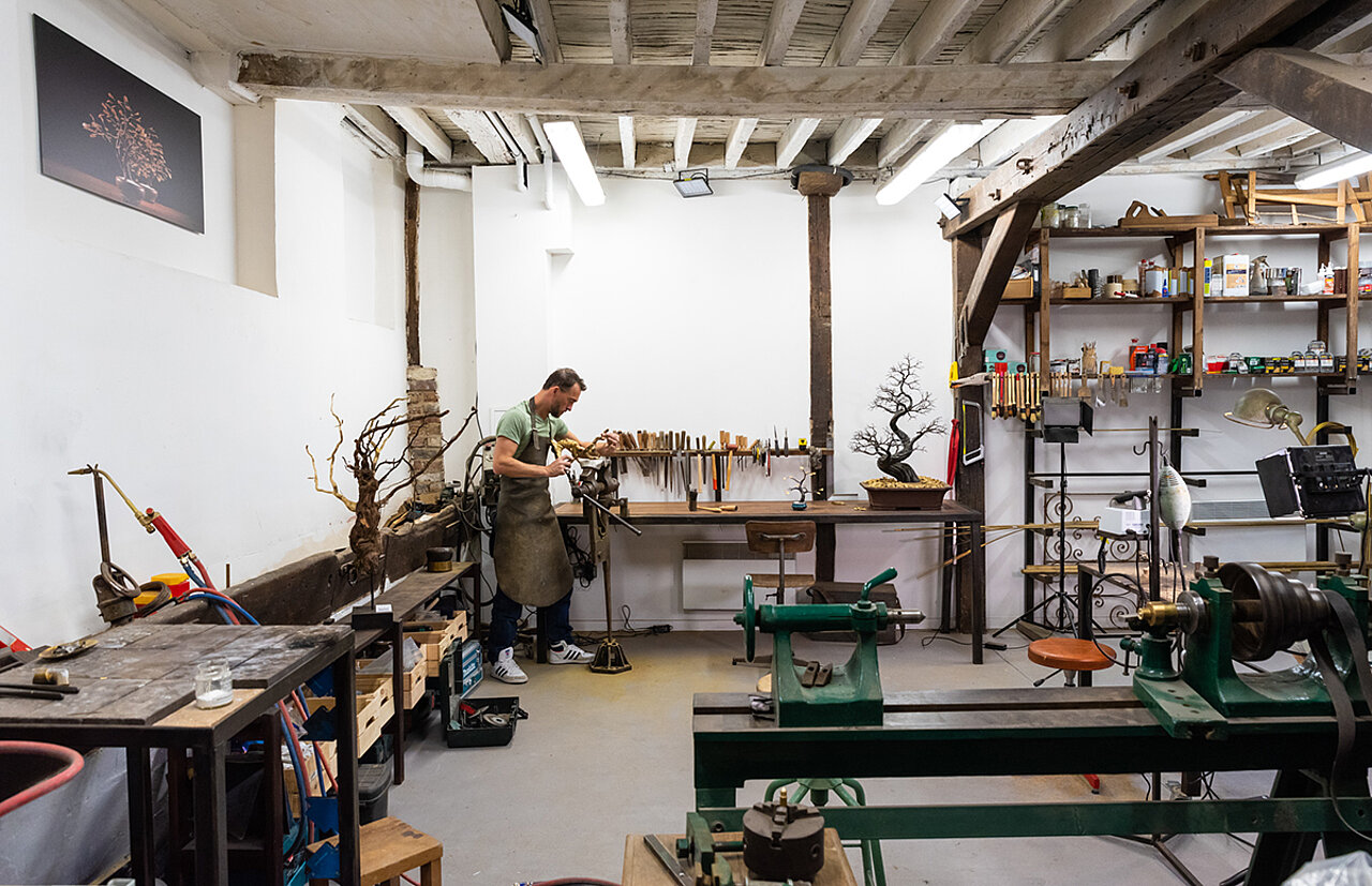 Pierre Salagnac - Atelier bronze installé à la Cour de l'industrie Paris 11e