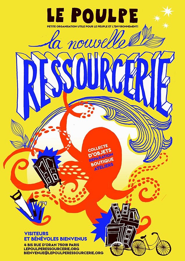 Le Poulpe - Ressourcerie installée paris 18e